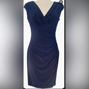 Ralph Lauren Midnight Blue Asymmetrical Dress